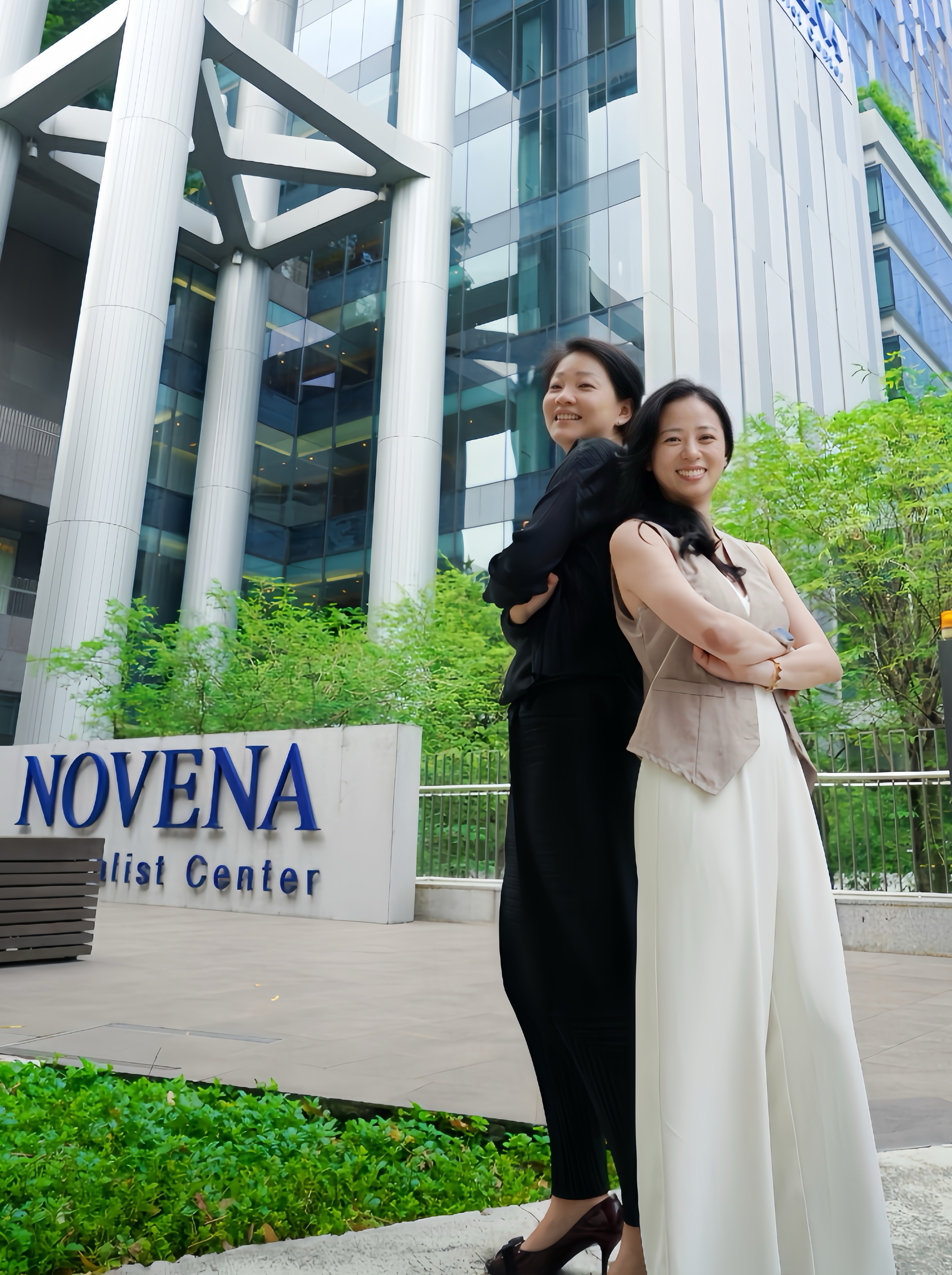 Stevia and Evon at Novena Specialist Center, Singapore